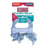 KONG – Halatlı köpek yavrusu kemik – diş yardımı için kauçuk, diş temizliği için köpek oyuncağı (renk varyantı) – çok küçük yavru köpekler için