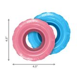 KONG Puppy Tires Delikli Tekerlek Şeklinde Çok Amaçlı Yavru Köpek Oyuncağı M/L