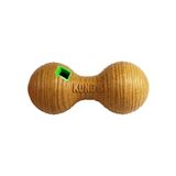 KONG Treat Dispenser Bambu Besleyici Dambıl Köpek Oyuncağı, Medium, Taba