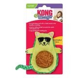Kong Wrangler Catnipli Hışırtılı Avokado 11 cm Peluş Kedi Oyuncağı
