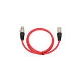 König 15 Metre Xlr Mikrofon Kablosu – Kırmızı Renk | Xlr Erkek-Dişi | Sahne & Stüdyo Uyumlu