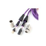 König 3 Metre Mor Renk Xlr-Xlr Mikrofon Kablosu – Profesyonel Ses Kablosu
