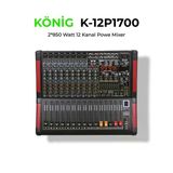 Konig K-12P1700 2x850 W 12 Kanal Power Mikser