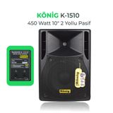 König K-1510 10" 450W 2 Yollu Pasif Kabin Hoparlör