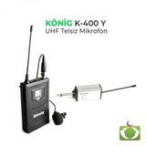 König K-700 1 El 1 Yaka UHF Telsiz Mikrofon Seti