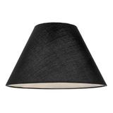 Konik Abajur Lambader Şapkası 22cmx40cm Yükseklik 22cm (Siyah)