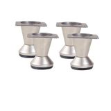 Konik Ayak Saten 5 cm 4 adet (Dolap,Mobilya,Puf Ayağı)(Vidaları Hediye)