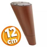 Konik Lüks Mobilya Kanepe Sehpa Tv Ünitesi Koltuk Ayağı 12 Cm Kahverengi Baza Ayakları