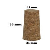 Konik Mantar Tıpası Şarap Şişesine Uygun 33*21*17 Mm 50 Adet