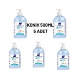Konix 500 Ml 5'Li Antibakteryal Dezenfektan Jeli 5 Adet - 2,5 lt
