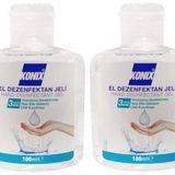 Konix Antibakteriyel Jel El Dezenfektanı 100 ml X 4 Adet