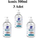 Konix El-Cilt Dezenfektan Jeli 500 Ml 3 Adet (3X500)