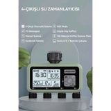 Konk Tools 4 Çıkışlı Dijital Bahçe Sulama Zamanlayıcısı - Akıllı Otomatik Sulama Sistemi