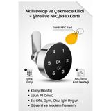 Konk Tools ZD015 Akıllı Şifreli Ve Kartlı Elektronik Dolap Kilidi - 30 mm Soyunma dolabı Kilidi
