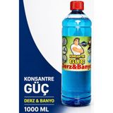 KONSANTRE GÜÇ Derz&Banyo Duşakabin Fayans Arası Temizleyici 1 Litre –Küf,Sararma ve Kireç Karşıtı Güçlü Formül