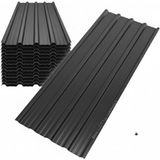 Konsep antrasit Galvanizli Trapez Çatı Kaplama Sacı – 1,5 Metre (3 Adet-Su Geçirmez ve Paslanmaz Metal Sac) - Antrasit - Gri - 1,5 METRE X 80 CM