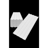 konsep galvanizli trapez çatı kaplama sacı – 2 metre (10 adet-su geçirmez ve paslanmaz metal sac) - 200 CM X 86 CM - Beyaz