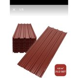Konsep Galvanizli Trapez Kaplama Sacı-Çatı ve Dış Mekanlar Için Su Geçirmez Metal Levha - 250x85 - Kırmızı