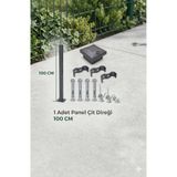 KONSEP Panel Çit Direği 100CM 1 adet takım (AKSESUARLI)