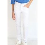 Konsept Erkek Çocuk Gabardin Pantolon Düğmeli Fermuarlı 10-14 Yaş , Beyaz - 11 Yaş