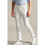 Konsept Erkek Çocuk Gabardin Pantolon Düğmeli Fermuarlı 10-14 Yaş , Beyaz - 12 Yaş