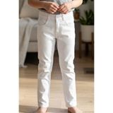 Konsept Erkek Çocuk Gabardin Pantolon Düğmeli Fermuarlı 5-9 Yaş, Ekru
