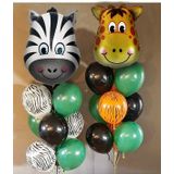 Konsept Safari Folyo Balon Ve Lateks Ve Metalik Balon Safari Balon Safari Doğum Günü