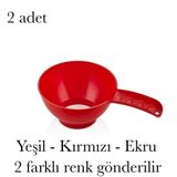 Konserve Hunisi 2 Adet, Kırmızı/Yeşil/Ekru Bpa İçermez Kavanoz Hunisi