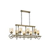 Konsey Modern Avize E14 48w 105x40cm Metal Eskitme Avonni-av-1740-8e-ym Kaplama