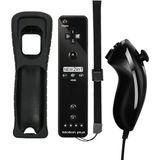 Konsol Plus Nintendo Wii 2in1 Motion Plus Remote Kontroller + Nunchuk Kontroller Set - Siyah