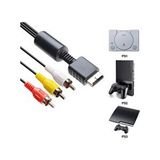 Konsolplus Playstation 2-3 Ps2-ps3 Av Kablosu Görüntü Aktarım Kablosu siyah
