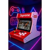 Konsolplus Supreme Çift Arcade Kol 10inç Çift Ekran 3000+ Oyunlu Retro Arcade Atari Old School siyah