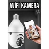 Kont Güvenlik Kamerası Wifi Kamera Duylu Ev Kamerası Wifi Bağlantılı Dönebilen - Belirtilmemiş