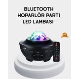 Kont LED Yıldızlı Projektör Galaxy Modlu Renk ve Parlaklık Ayarlı Gece Lambası - Belirtilmemiş