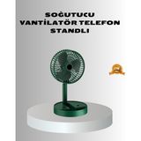 Kont Şarjlı Katlanabilir Mini Fan – 3 Kademe Hız Ayarı Taşınabilir Tasarım