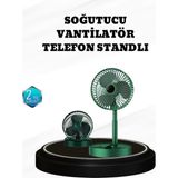 Kont Taşınabilir Şarjlı Mini Fan – Katlanabilir Gövde, 3 Hız Kademesi