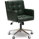Kontra Office Chair Yeşil Deri Kaplama Ofis Sandalyesi - Standart