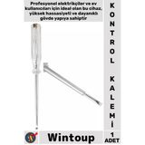#Kontrolkalemi Profesyonel Dayanıklı Tadilat Voltaj Test Ölçüm Cihazı Düz Uçlu Kontrol Kalemi 190 Mm