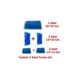 KONULGA Cold Pack Sıcak Soğuk Termo Jel Kompres Buz Jel Termojel Seti 13x13 13x27 26x35