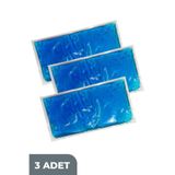 KONULGA Termojel Sıcak Soğuk Kompres Jel Buz Paketi, 3 Adet Soğutucu Jel Isıtıcı Jel Kompres 13cmx26cm