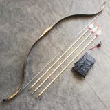 Konuralp Okçuluk Geleneksel Lamine Yay Hisar Seti 3 Ok + Zihgir 30-35 LB Özellikli 124 cm Uzunlukta