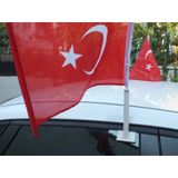 Konvoy Araç Türk Bayrağı Flamalı - 10 ADET - 30 X 45