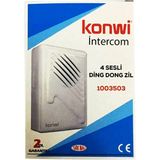 Konwi Kapı Zili Dört Sesli Ding Dong Kapı Zili