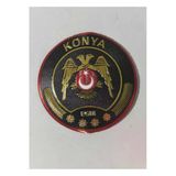 Konya Çevik Kuvvet Polis Arması 3D Plastik Tpu, Yeni Tip, Cırtlı, Standart Ölçü,