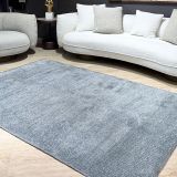 Konya Modern Çizgili Salon Halısı, Mavi, 250X350