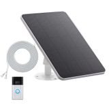 Konzon Solar Panel 3W Halka, Video Kapı Zili 2, Video Kapı Zili 3, Video Kapı Zili 3 Plus, Video Kapı Zili 4, Pil Video Kapı Zili Plus | Beyaz (1 Paket)