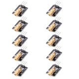 KOOBOOK 10 Adet KY-008 Lazer Verici 5V Lazer Nokta Diyot Sensör Modülü Kartı Arduino için