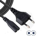 Koodmax 10 Adet Teyp Fişi - Notebook Adaptör Işıldak Power Kablo 2 Pin Elektrik Güç Kablosu