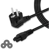 Koodmax 100 Adet Laptop Adaptör Güç Elektrik Kablosu Yonca Power Kablo - 1.5 Metre