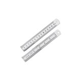 Koodmax 15cm ( 6 inch ) - Çift Taraflı Paslanmaz Çelik Metal Cetvel - Kalınlık 1mm